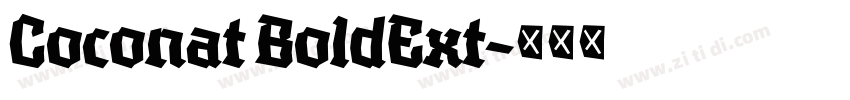 Coconat BoldExt字体转换